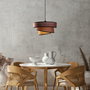 Opviq Stage - 14712 Lámpara de araña marrón oscuro con altura ajustable
